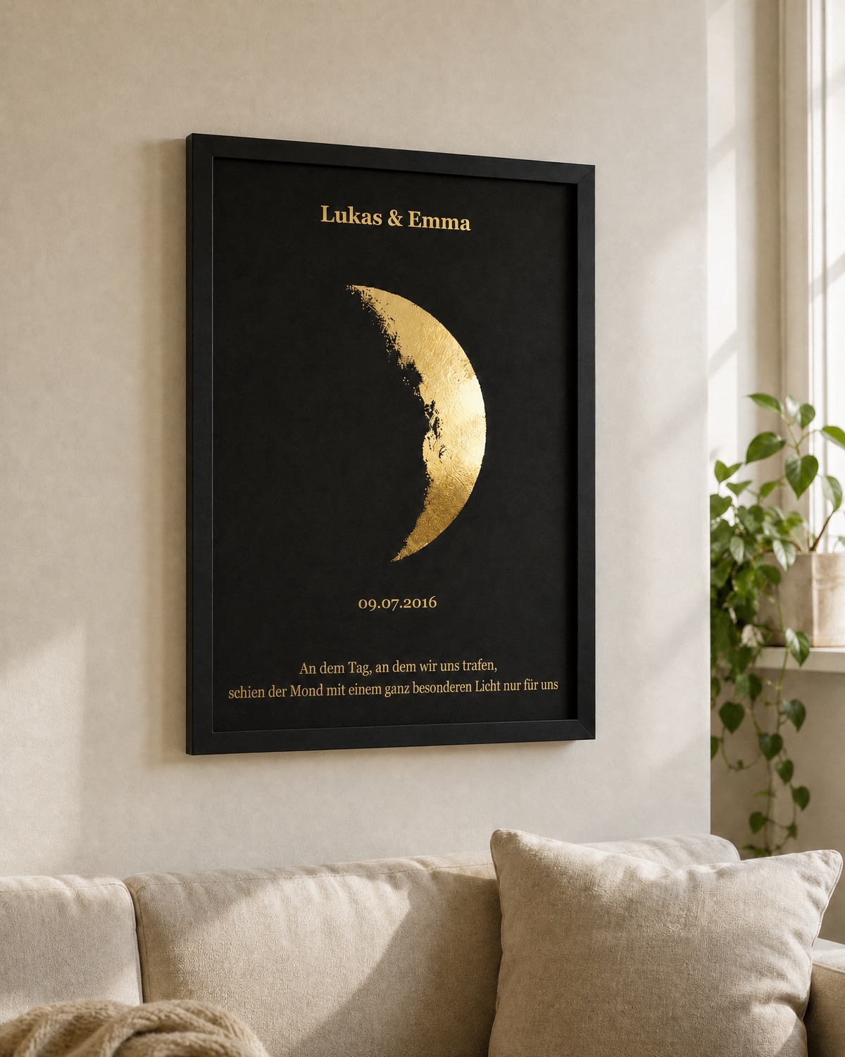 Personalisiertes Mondphasen-Poster