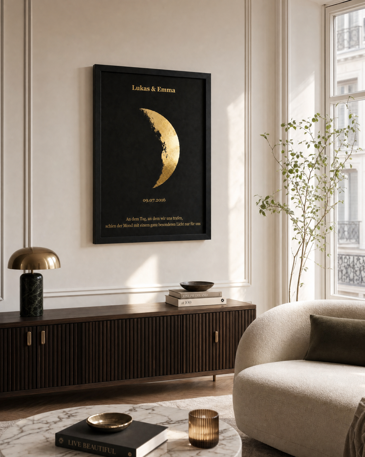 Personalisiertes Mondphasen-Poster